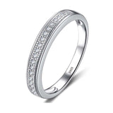 With Certificate Original 18K White Gold Color Ring Luxury 2.0ct Lab Diamond Wedding Bands Bride Women anillos de plata ley 925