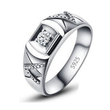 With Certificate Original 18K White Gold Color Ring Luxury 2.0ct Lab Diamond Wedding Bands Bride Women anillos de plata ley 925
