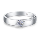 With Certificate Original 18K White Gold Color Ring Luxury 2.0ct Lab Diamond Wedding Bands Bride Women anillos de plata ley 925