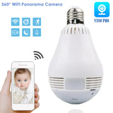 360 Degree LED Light 960P Wireless Panoramic Home Security WiFi CCTV Fisheye Bulb Lamp IP Camera Two Ways Audio E27 Camera