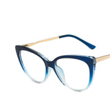 1PC 9 Colors TR90 Anti Blue Light Blocking Cat Eye Glasses Frame Women Luxury Designer Retro Eyeglasses for Ladies Optical Frame