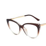 1PC 9 Colors TR90 Anti Blue Light Blocking Cat Eye Glasses Frame Women Luxury Designer Retro Eyeglasses for Ladies Optical Frame