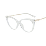 1PC 9 Colors TR90 Anti Blue Light Blocking Cat Eye Glasses Frame Women Luxury Designer Retro Eyeglasses for Ladies Optical Frame