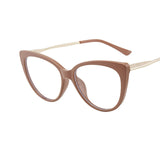 1PC 9 Colors TR90 Anti Blue Light Blocking Cat Eye Glasses Frame Women Luxury Designer Retro Eyeglasses for Ladies Optical Frame