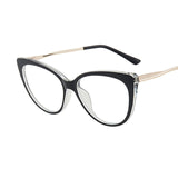 1PC 9 Colors TR90 Anti Blue Light Blocking Cat Eye Glasses Frame Women Luxury Designer Retro Eyeglasses for Ladies Optical Frame