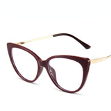1PC 9 Colors TR90 Anti Blue Light Blocking Cat Eye Glasses Frame Women Luxury Designer Retro Eyeglasses for Ladies Optical Frame