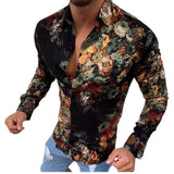 Printed Hawaii Casual Shirts Brand Streetwear Men