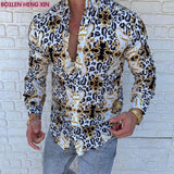 Printed Hawaii Casual Shirts Brand Streetwear Men