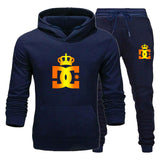Couple Tracksuit Fashion Print Sweatshirt and Sweatpant 2 Pieces Lovers Casual Sport Outfit Men Women Hoodie Suit Clothing