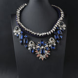 Shourouk Vintage High Quality Fashion Necklaces Choker Statement Necklace &amp; Pendant Flower Crystal Women Luxury Jewelry