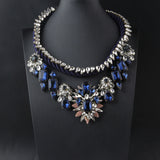 Shourouk Vintage High Quality Fashion Necklaces Choker Statement Necklace &amp; Pendant Flower Crystal Women Luxury Jewelry