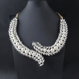 Shourouk Vintage High Quality Fashion Necklaces Choker Statement Necklace &amp; Pendant Flower Crystal Women Luxury Jewelry