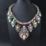 Shourouk Vintage High Quality Fashion Necklaces Choker Statement Necklace &amp; Pendant Flower Crystal Women Luxury Jewelry