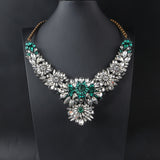 Shourouk Vintage High Quality Fashion Necklaces Choker Statement Necklace &amp; Pendant Flower Crystal Women Luxury Jewelry