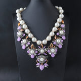 Shourouk Vintage High Quality Fashion Necklaces Choker Statement Necklace &amp; Pendant Flower Crystal Women Luxury Jewelry