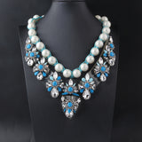 Shourouk Vintage High Quality Fashion Necklaces Choker Statement Necklace &amp; Pendant Flower Crystal Women Luxury Jewelry