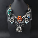 Shourouk Vintage High Quality Fashion Necklaces Choker Statement Necklace &amp; Pendant Flower Crystal Women Luxury Jewelry