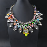 Shourouk Vintage High Quality Fashion Necklaces Choker Statement Necklace &amp; Pendant Flower Crystal Women Luxury Jewelry