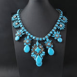 Shourouk Vintage High Quality Fashion Necklaces Choker Statement Necklace &amp; Pendant Flower Crystal Women Luxury Jewelry
