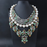 Shourouk Vintage High Quality Fashion Necklaces Choker Statement Necklace &amp; Pendant Flower Crystal Women Luxury Jewelry
