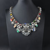 Shourouk Vintage High Quality Fashion Necklaces Choker Statement Necklace &amp; Pendant Flower Crystal Women Luxury Jewelry