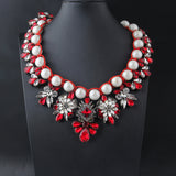 Shourouk Vintage High Quality Fashion Necklaces Choker Statement Necklace &amp; Pendant Flower Crystal Women Luxury Jewelry