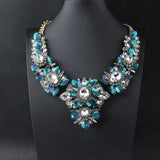 Shourouk Vintage High Quality Fashion Necklaces Choker Statement Necklace &amp; Pendant Flower Crystal Women Luxury Jewelry