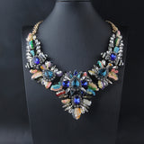Shourouk Vintage High Quality Fashion Necklaces Choker Statement Necklace &amp; Pendant Flower Crystal Women Luxury Jewelry