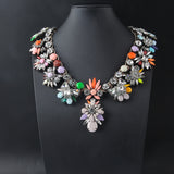 Shourouk Vintage High Quality Fashion Necklaces Choker Statement Necklace &amp; Pendant Flower Crystal Women Luxury Jewelry