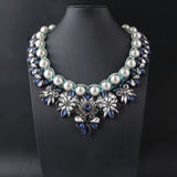 Shourouk Vintage High Quality Fashion Necklaces Choker Statement Necklace &amp; Pendant Flower Crystal Women Luxury Jewelry