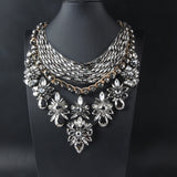 Shourouk Vintage High Quality Fashion Necklaces Choker Statement Necklace &amp; Pendant Flower Crystal Women Luxury Jewelry