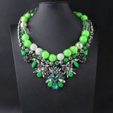 Shourouk Vintage High Quality Fashion Necklaces Choker Statement Necklace &amp; Pendant Flower Crystal Women Luxury Jewelry