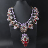 Shourouk Vintage High Quality Fashion Necklaces Choker Statement Necklace &amp; Pendant Flower Crystal Women Luxury Jewelry