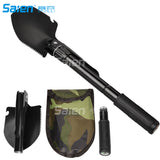 Folding Shovel Multipurpose Tool for Outdoor Survival Portable with Carrying Pouch for Camping, Hiking, Backpacking, Gardening