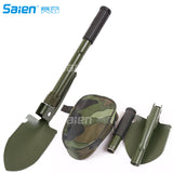 Folding Shovel Multipurpose Tool for Outdoor Survival Portable with Carrying Pouch for Camping, Hiking, Backpacking, Gardening